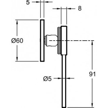 Рычаг управления для смесителя Jacob Delafon Grands Boulevards E25403-4A-CP