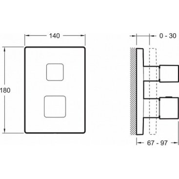 Душевая система Jacob Delafon Modulo E30757-CP