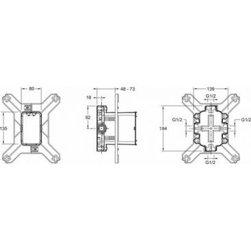 Душевая система Jacob Delafon Modulo E30757-CP