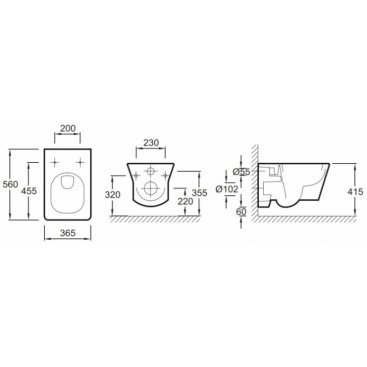 Унитаз подвесной Jacob Delafon Reve E4811-00 с крышкой 72228-00 микролифт