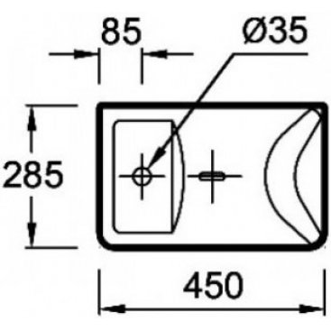 Раковина Jacob Delafon Reve E4805-00