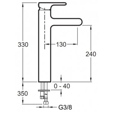 Смеситель для раковины Jacob Delafon Singulier E10861-CP