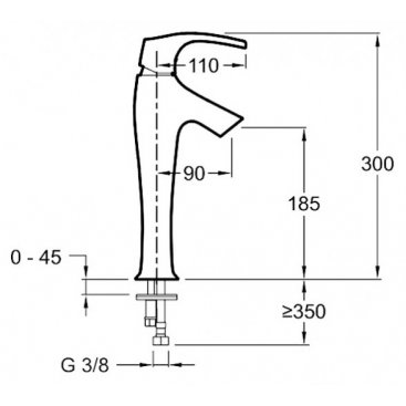 Смеситель для раковины Jacob Delafon Symbol E19774-CP