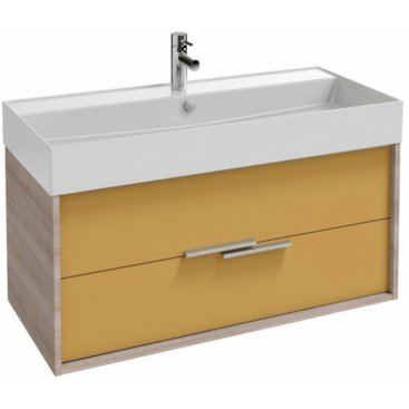 Мебель для ванной Jacob Delafon Vivienne 100 серый дуб/императорский желтый матовый
