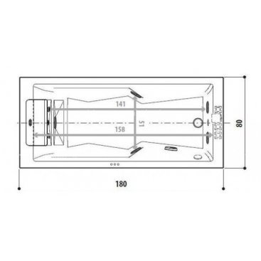 Ванна Jacuzzi Myway DX 180x80