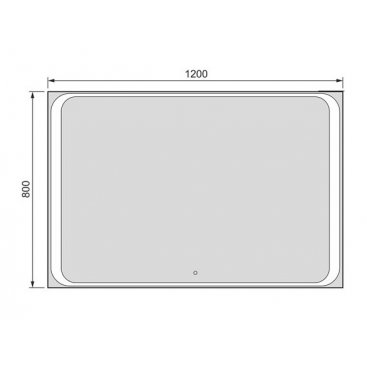 Зеркало Jorno Modul 120 с подсветкой
