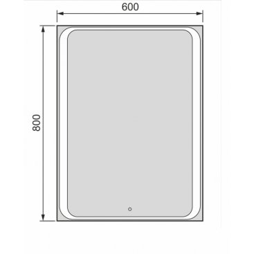 Зеркало Jorno Modul 65 с подсветкой