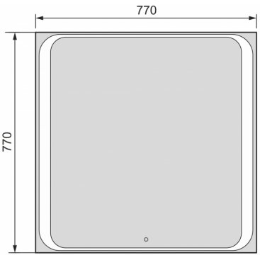 Зеркало Jorno Modul 80 с подсветкой