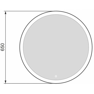 Зеркало Jorno Shine 65 с подсветкой