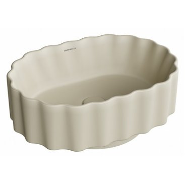 Раковина Kerama Marazzi Artbasin Conchiglia 50 песочная матовая