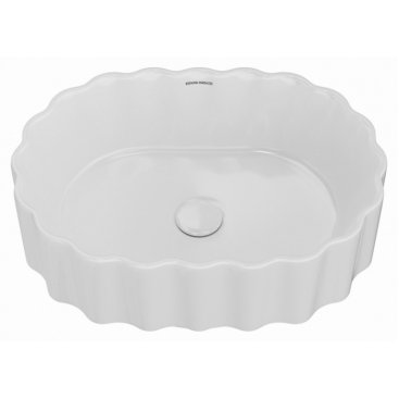 Раковина Kerama Marazzi Artbasin Conchiglia 50 белая глянцевая