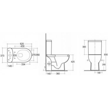 Унитаз-компакт Kerama Marazzi Buongiorno Pro BG.Pro.wc.01-BG.Pro.cis.01