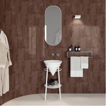 Раковина с белой консолью Kerama Marazzi Cono 44