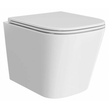 Унитаз подвесной Kerama Marazzi Cubo CU.wc.02 с крышкой микрофлифт