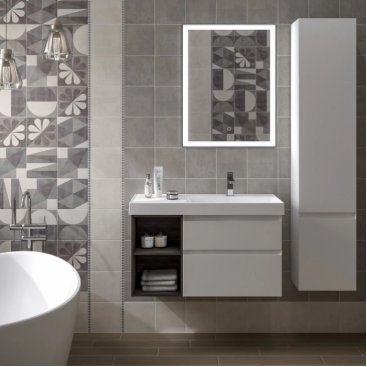 Шкаф-пенал Kerama Marazzi Cubo 165R белый матовый