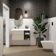 Мебель для ванной Kerama Marazzi Cubo 90L лимо матовая