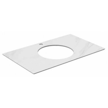 Столешница Kerama Marazzi Монте Тиберио PL5.SG507120R\80 для раковин Artbasins белая