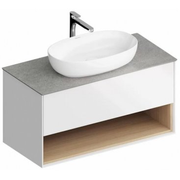 Мебель для ванной Kerama Marazzi Plaza Modern PLB.M.100.1.V белая/дуб виченца