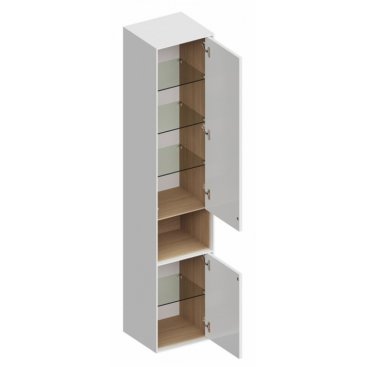 Шкаф-пенал Kerama Marazzi Plaza Modern 170 белый/дуб виченца