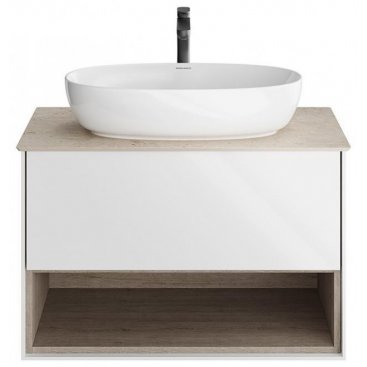 Мебель для ванной Kerama Marazzi Plaza Modern PL.M.80.1 белая/дуб орегон
