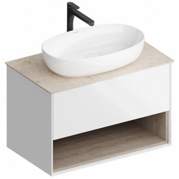 Мебель для ванной Kerama Marazzi Plaza Modern PL.M.80.1 белая/дуб орегон