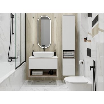 Мебель для ванной Kerama Marazzi Plaza Modern PLB.M.80.1.V белая/дуб виченца