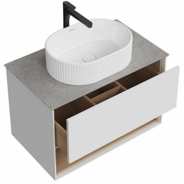 Мебель для ванной Kerama Marazzi Plaza Modern PLB.M.80.1.V белая/дуб виченца