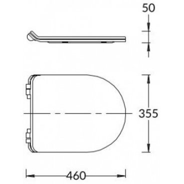 Крышка-сиденье Kerama Marazzi Plaza Modern PLMR.seat.02