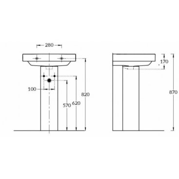 Пьедестал для раковины Kerama Marazzi Pro PRO.col.01