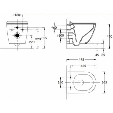 Унитаз подвесной Kerama Marazzi Sfera SF.wc.02