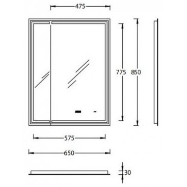 Зеркало Kerama Marazzi Tecno M 65