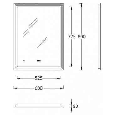 Зеркало Kerama Marazzi Tecno 60