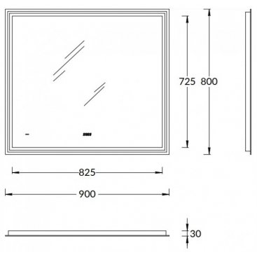 Зеркало Kerama Marazzi Tecno 90