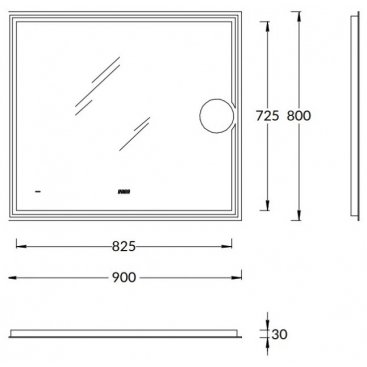 Зеркало Kerama Marazzi Tecno 90.1