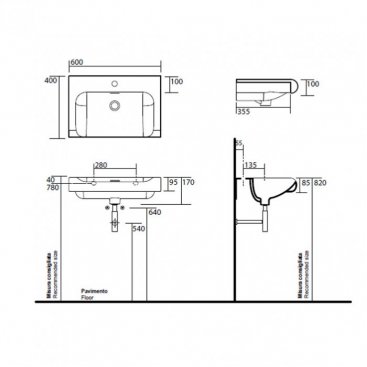 Раковина Kerasan Inka Project 341131