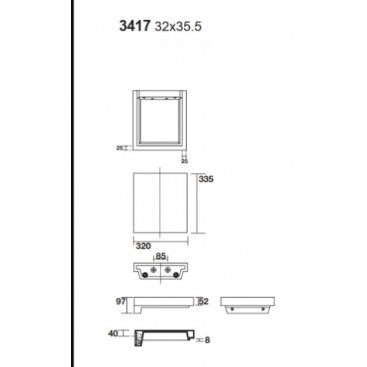 Мебель для ванной Kerasan Inka Project 911102+3417+3411