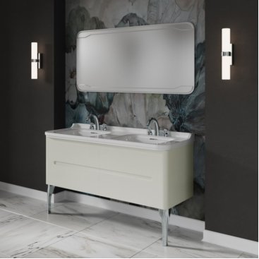 Мебель для ванной Kerasan Waldorf 150 белая ножки хром
