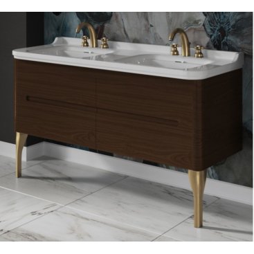 Мебель для ванной Kerasan Waldorf 150 орех ножки бронза