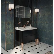 Мебель для ванной Kerasan Waldorf 100 черная ножки золото