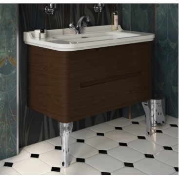 Мебель для ванной Kerasan Waldorf 100 орех ножки хром