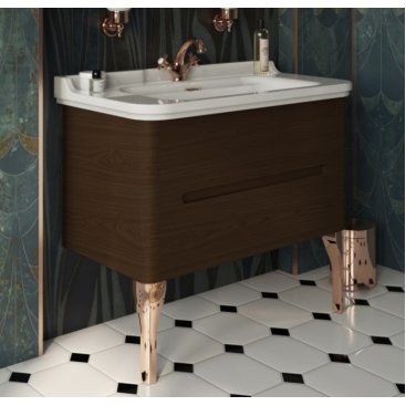 Мебель для ванной Kerasan Waldorf 100 орех ножки золото