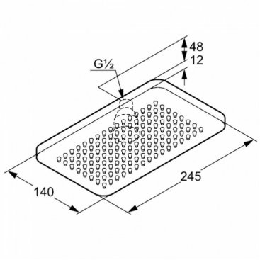 Верхний душ Kludi A-Qa 4940205-00