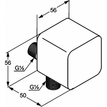 Штуцер Kludi A-Qa 6554305-00