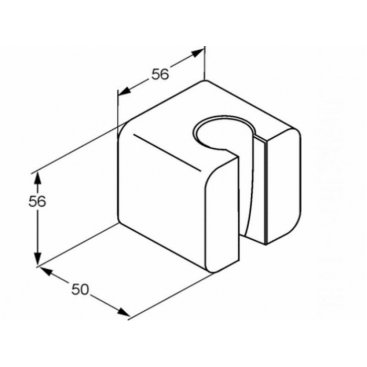 Держатель для лейки Kludi A-Qa 6555105-00