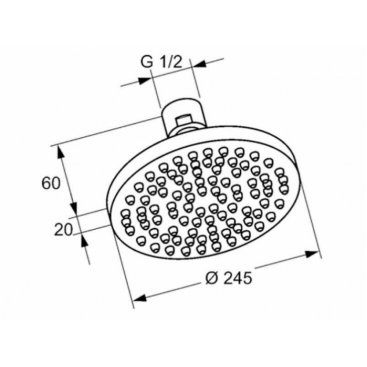 Верхний душ Kludi A-Qa 6651105-00