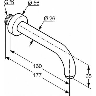 Излив Kludi Bozz 3850505