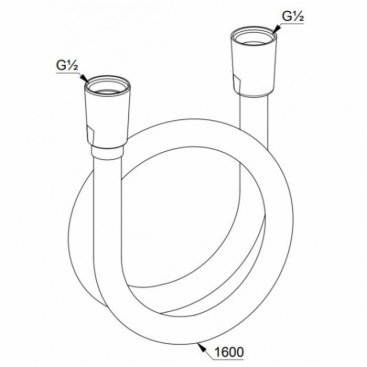 Шланг для душа Kludi Suparaflex 6107291-00 160 см