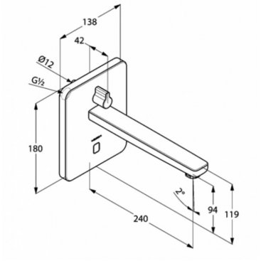 Смеситель для раковины Kludi Zenta 3840005