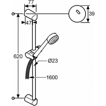 Душевой гарнитур Kludi Zenta 6063005-00