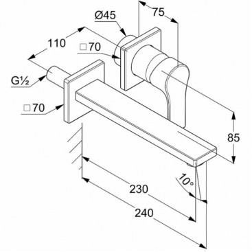 Смеситель для раковины Kludi Zenta SL 482450565